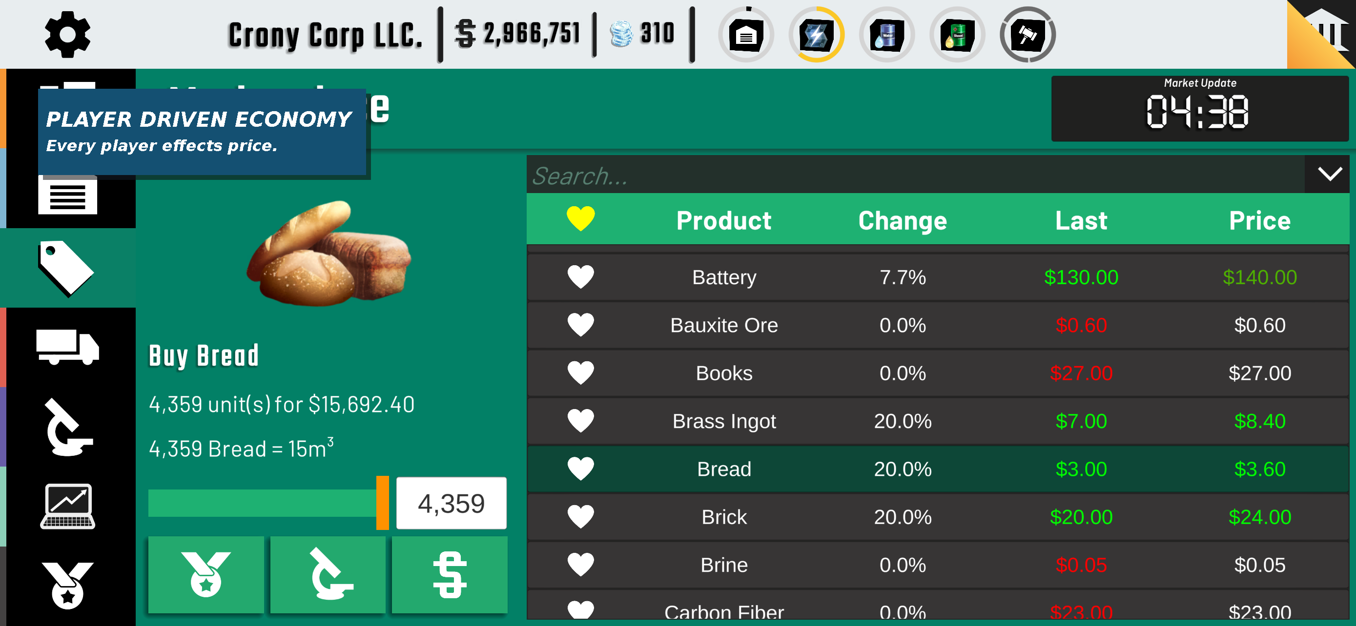 Crony Corp Idle