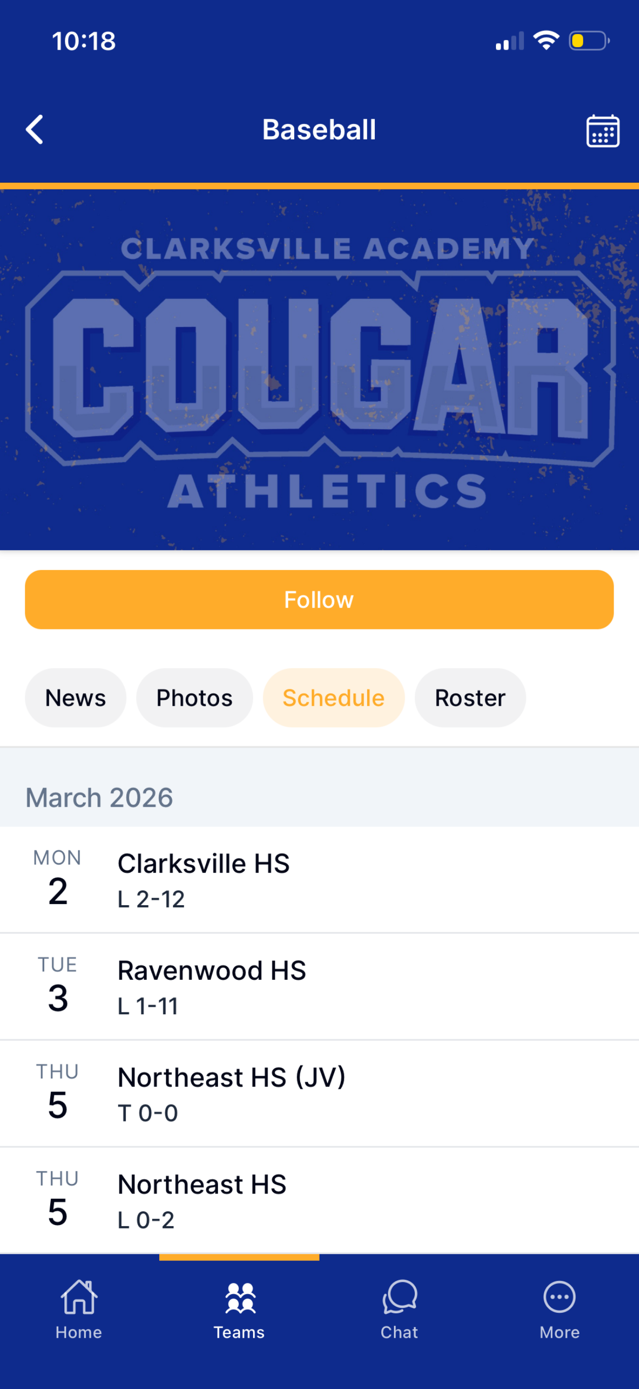 Clarksville Academy Cougars screenshot 4