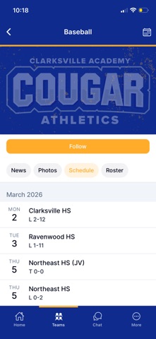 Clarksville Academy Cougars screenshot
