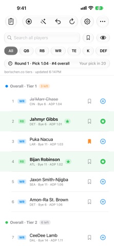 DraftMatrix app screenshot