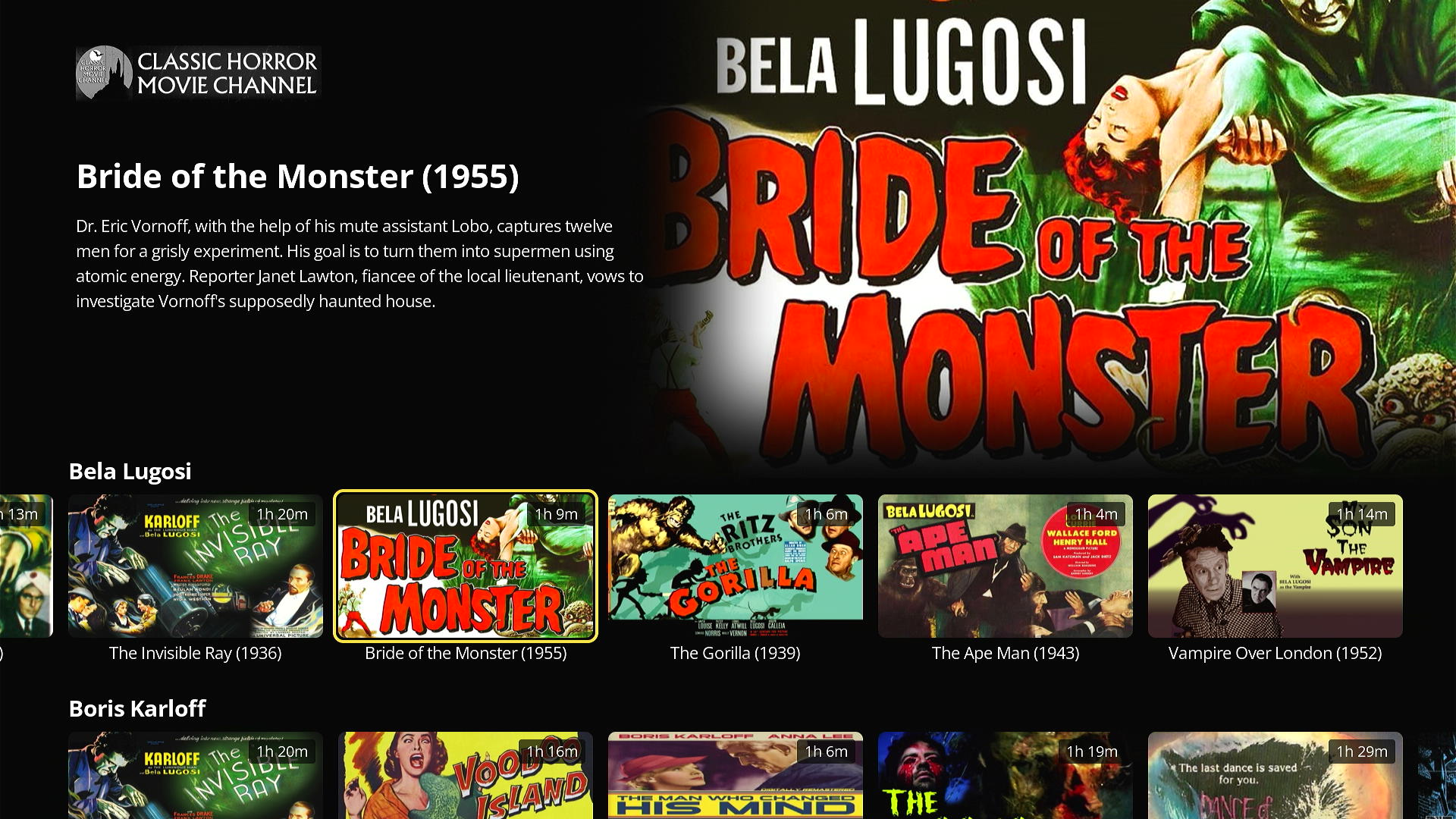 Classic Horror Movie Channel screenshot 20