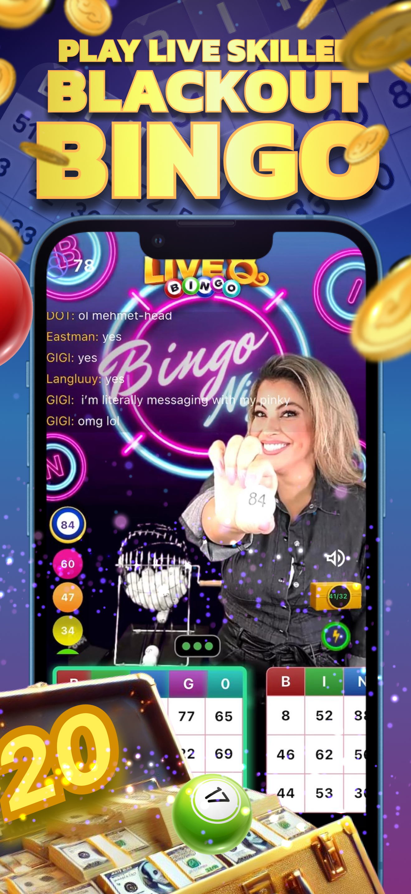 Live Q Bingo Real Host+Tumbler screenshot 3