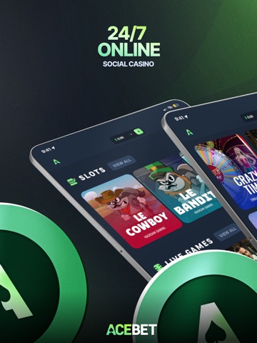 Acebet Social Casino & Slots iPad screenshot 1