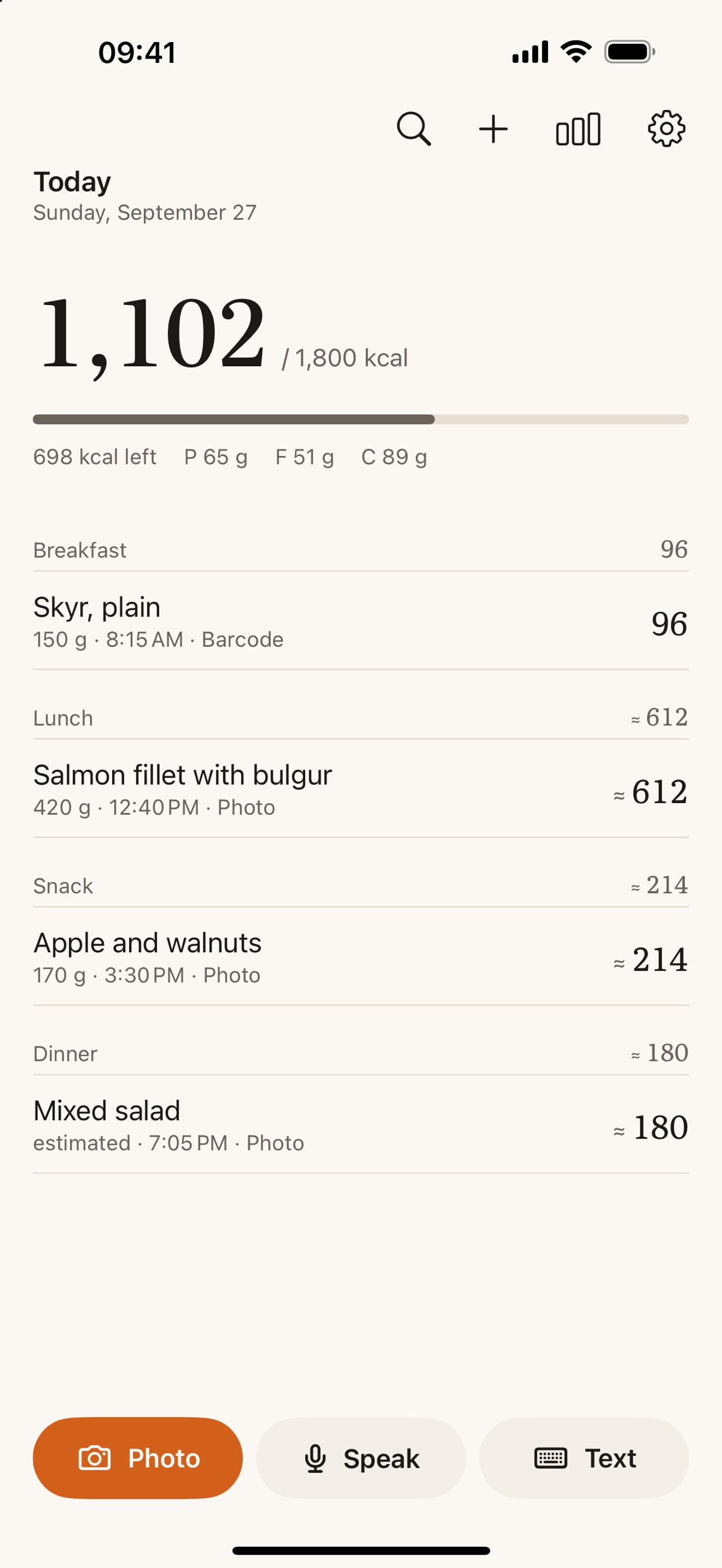 Screenshot 1 of Roughly Calories