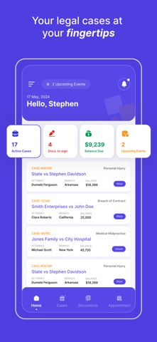 Gehilaw Clients App screenshot