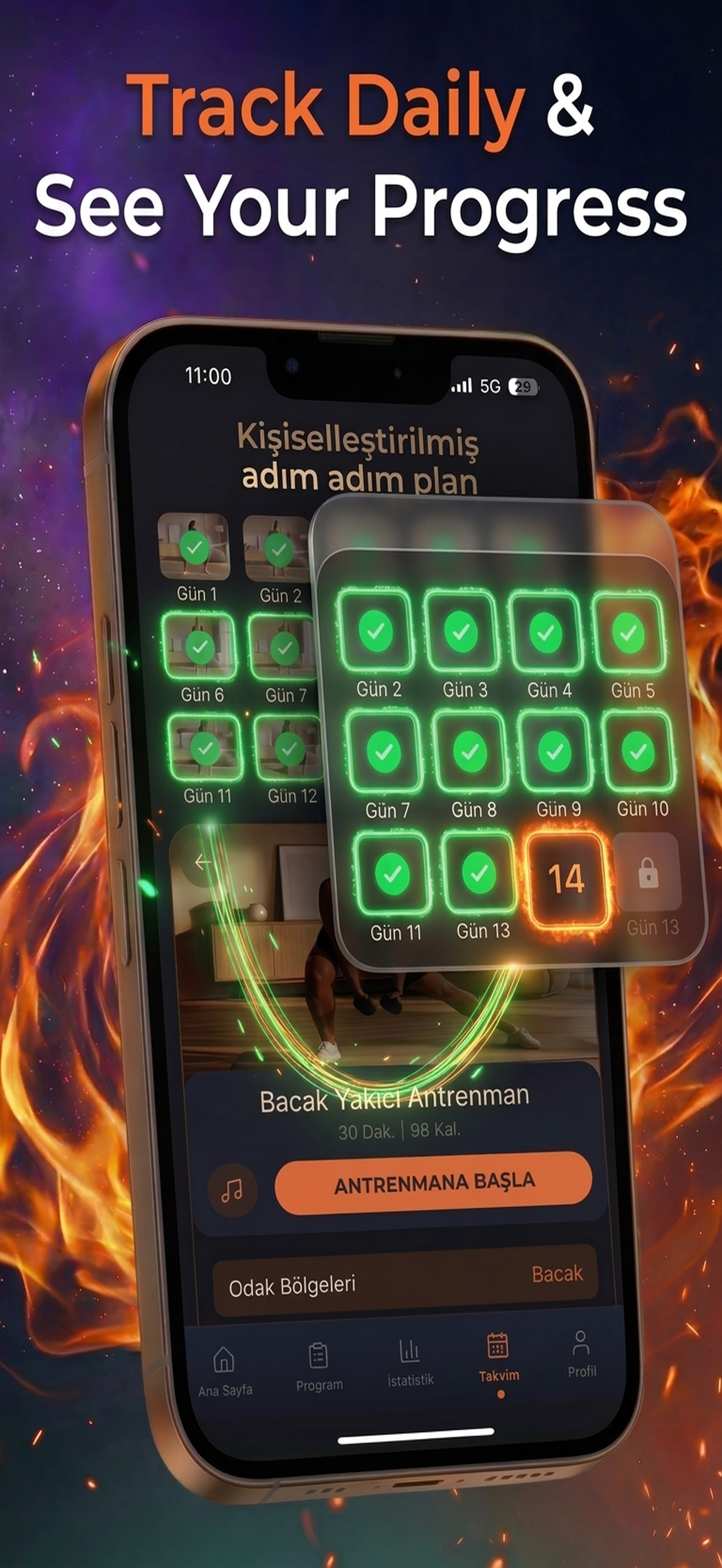 RotaFit: Antrenman & Beslenme screenshot 5