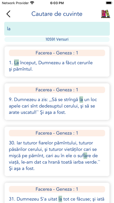 Romanian Bible Offline Screenshot