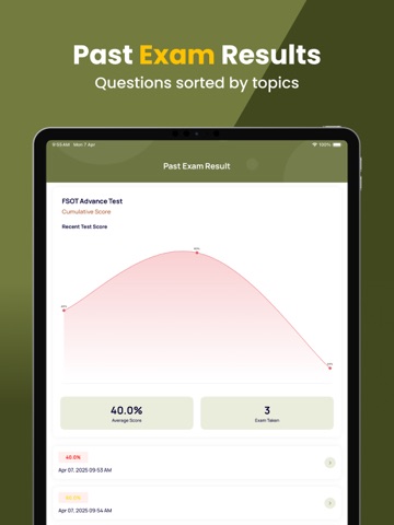 FSOT Practice Test Pro iPad screenshot