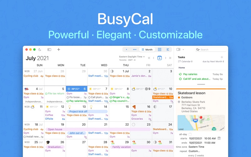 Screenshot #1 pour BusyCal: Calendar & Reminders
