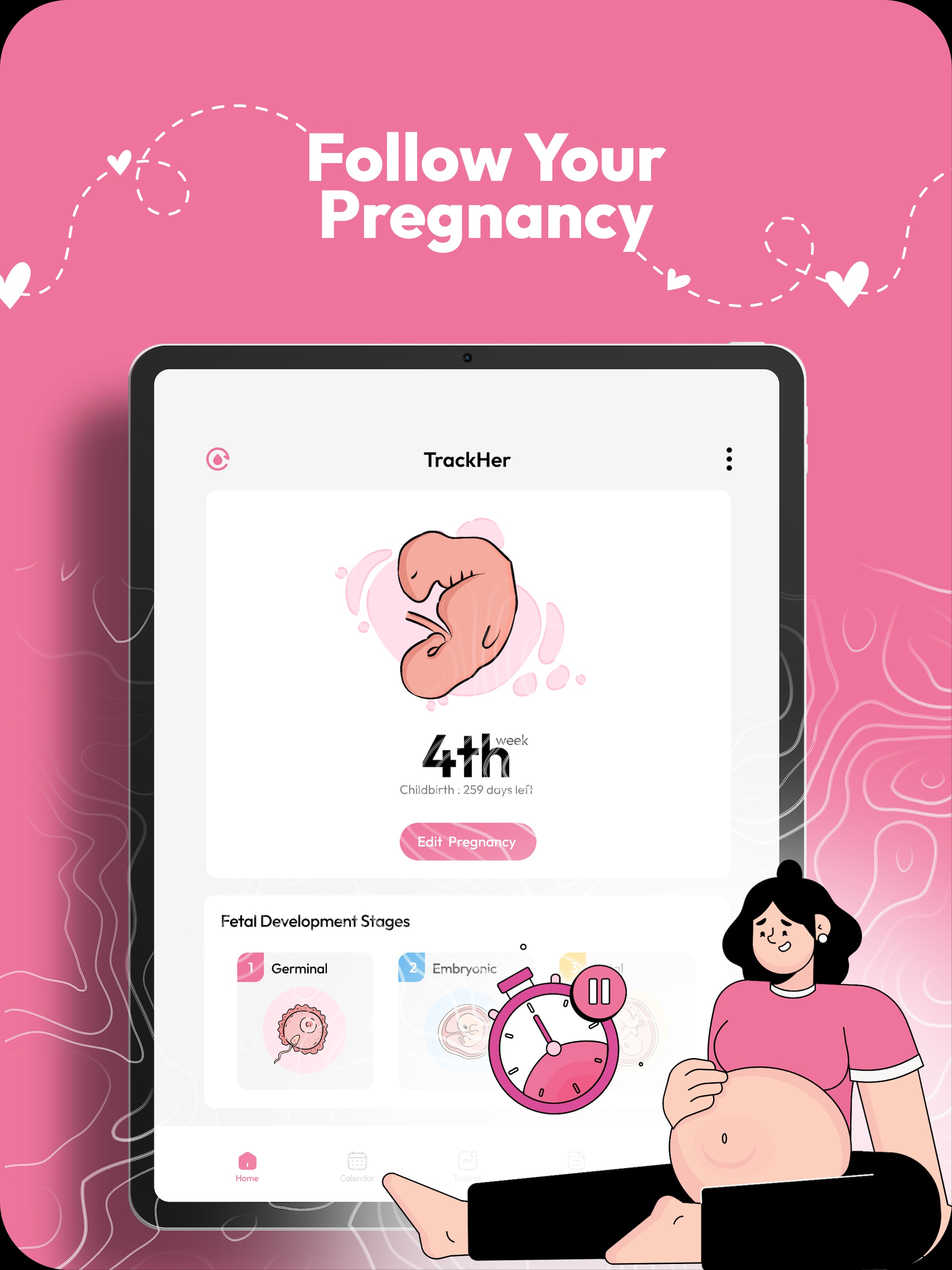 Track Her - Period & Pregnancy screenshot 8