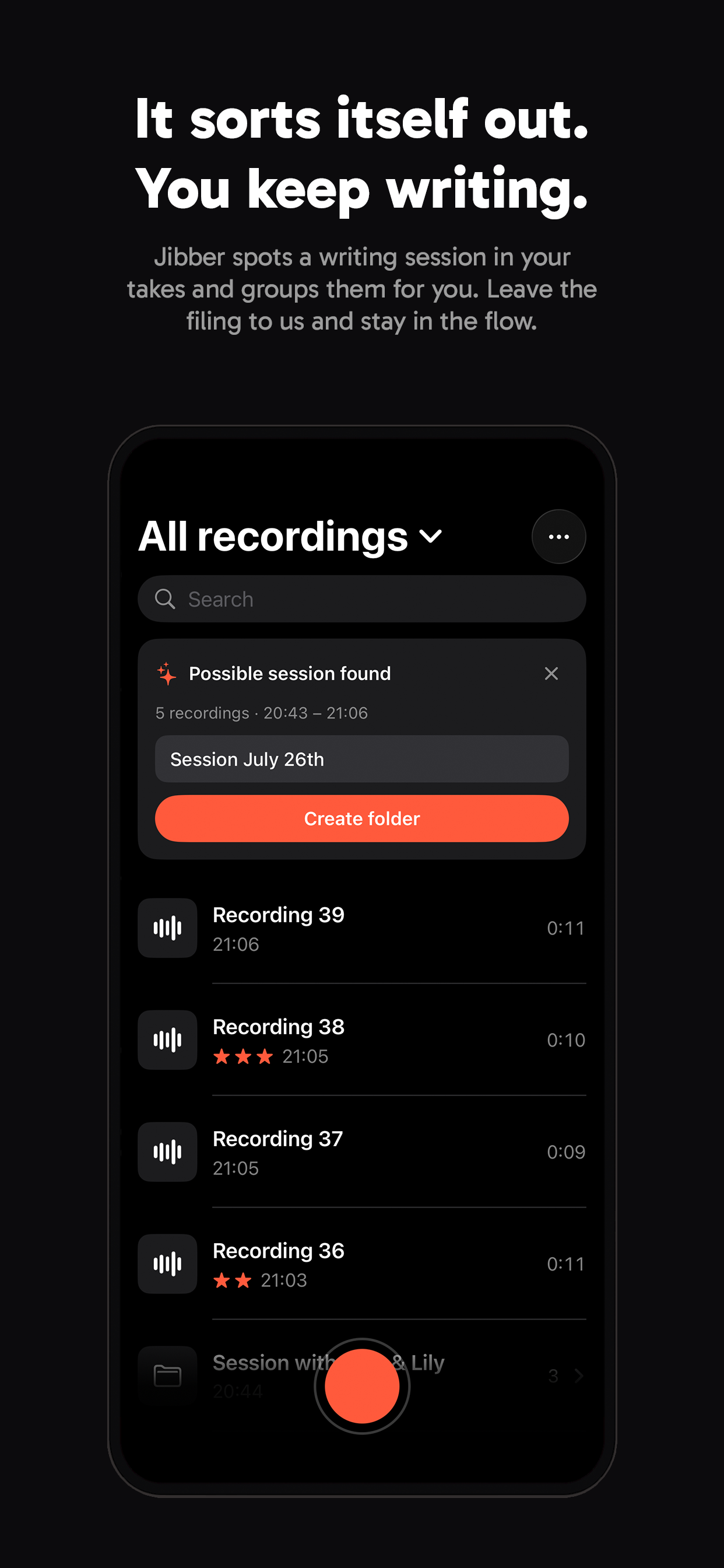Jibber: Songwriter Voice Memos screenshot 5