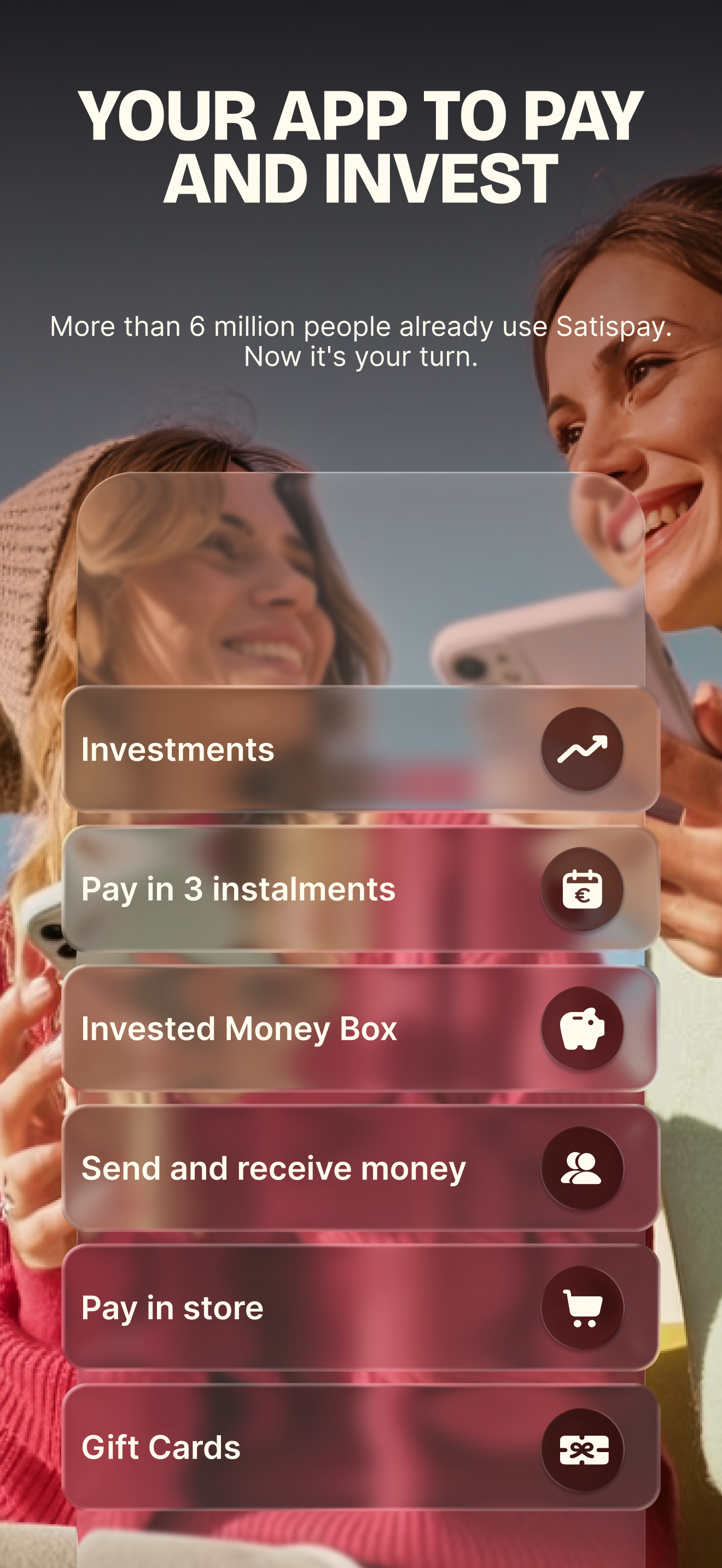 Satispay: Pay and invest