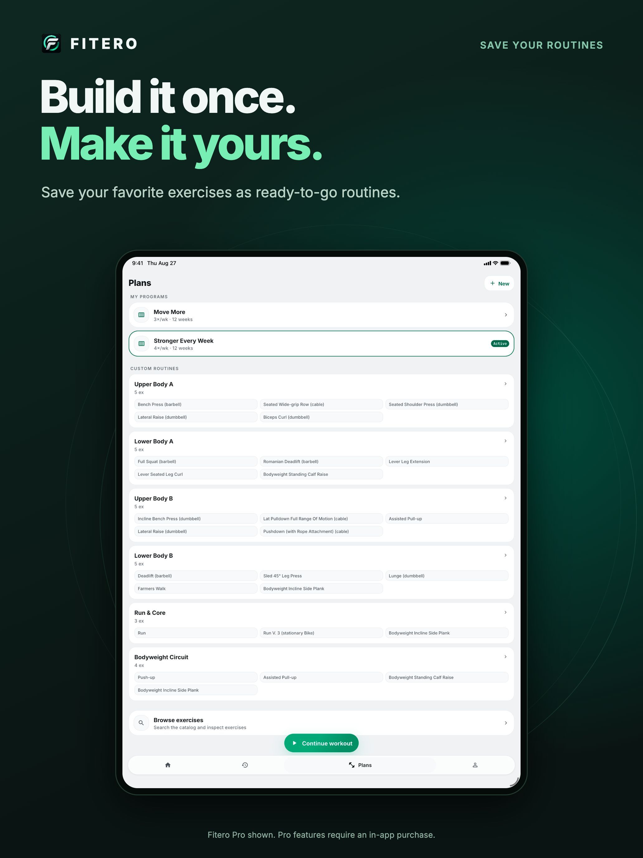Fitero: Gym Workout Tracker screenshot 15