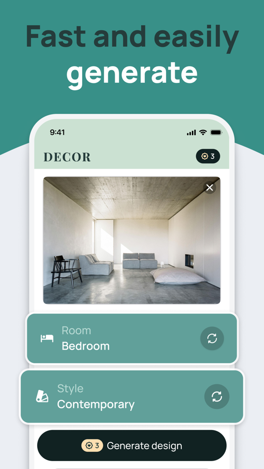 #3. AI Home Design - Decor (iOS) 由: FENIX MOBILE YAZILIM A.S.