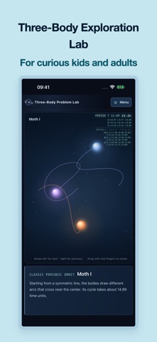Three-Body Simulation screenshot 1