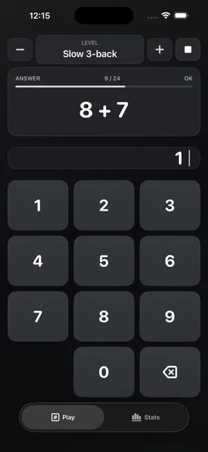 N-Back Math screenshot 1