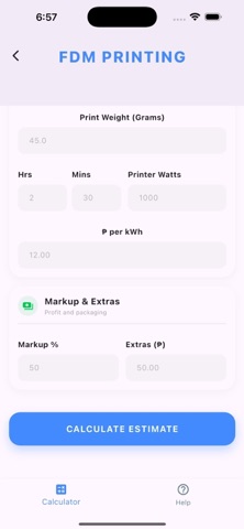 3D Print Cost Screenshot 5 of 9