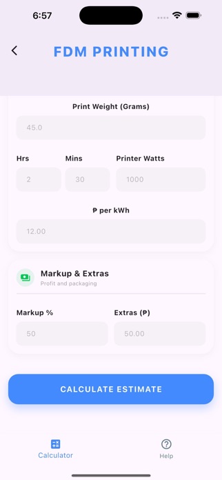 3D Print Cost Screenshot 5 of 9
