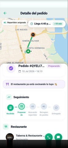 VeGo: taxis, comida y envíos iPhone screenshot