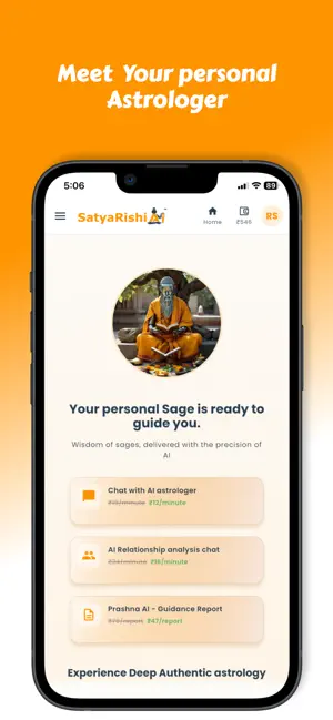 SatyaRishiAI : AI Astrology screenshot 1
