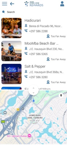 Aruba Wine & Dine Rewards screenshot