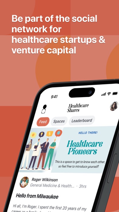 Healthcare Shares iPhone screenshot 1 - Social Networking app