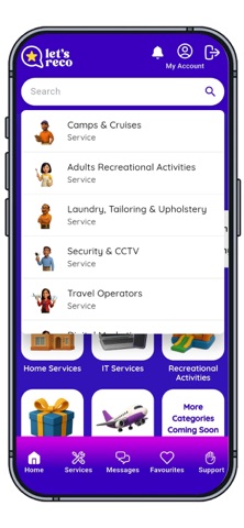 Let's Reco Customer App screenshot