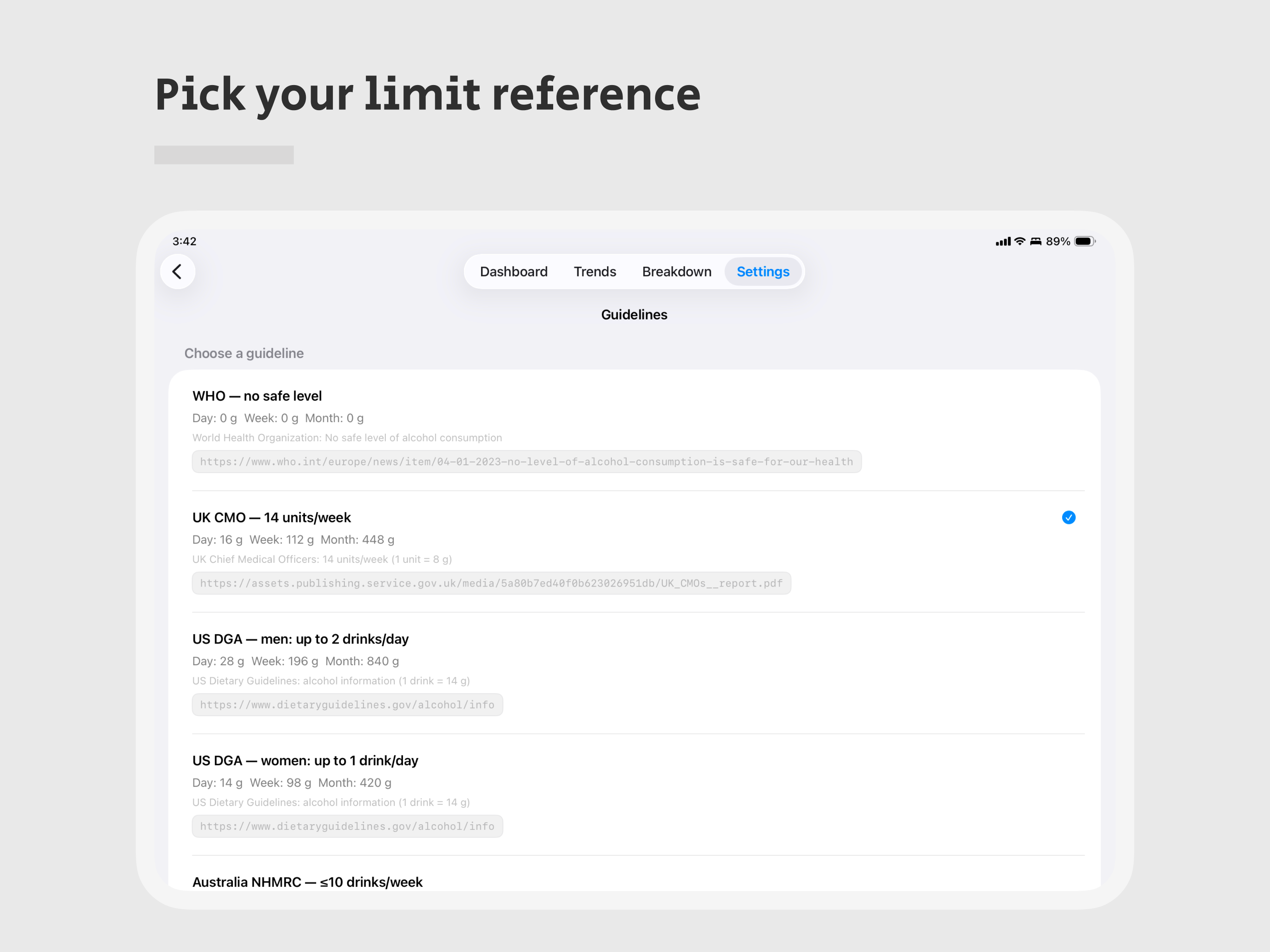 AlcoList: Alcohol Tracker