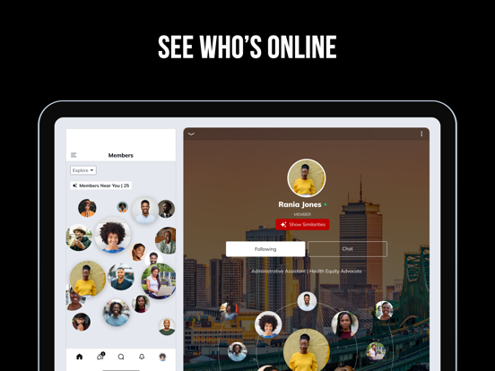 Boston While Black iPad screenshot 1 - Social Networking app