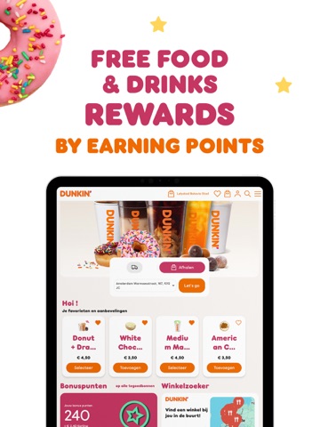 Dunkin' Benelux iPad screenshot 1