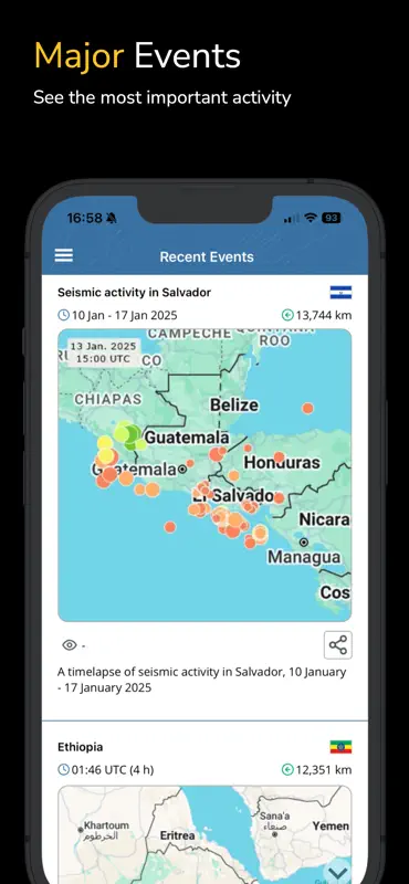Séisme+ Alertes, carte et info screenshot 7 of 10