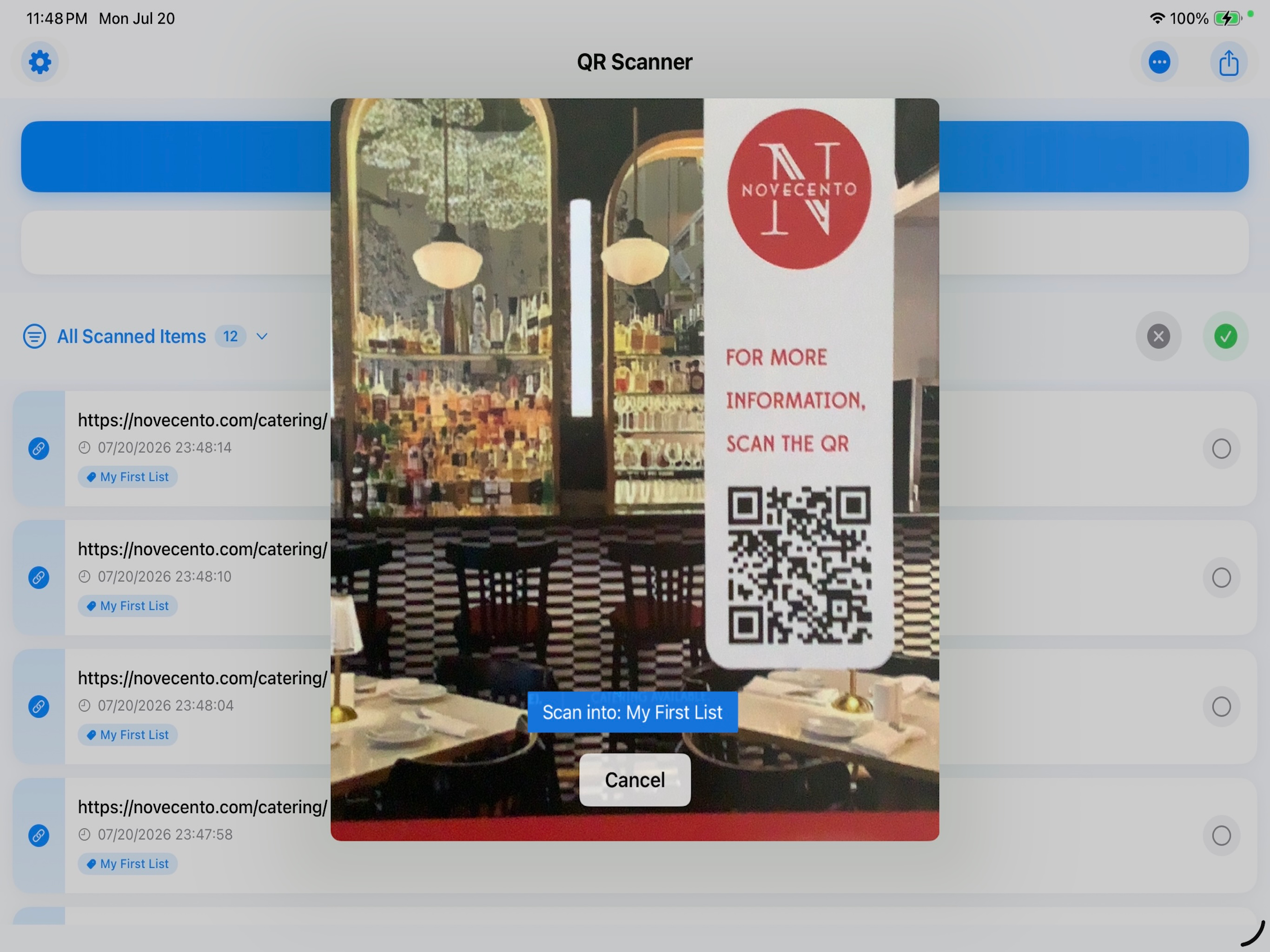 QR 2 CSV screenshot 12