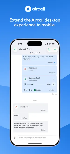 Aircall screenshot 2