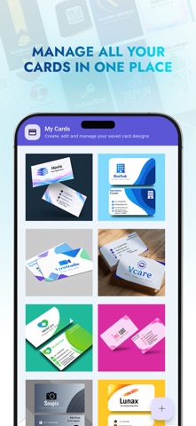 Business Card Folio iPhone screenshot