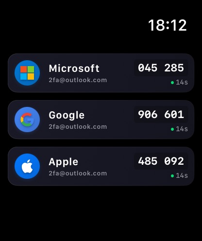 Apple Watch screenshot