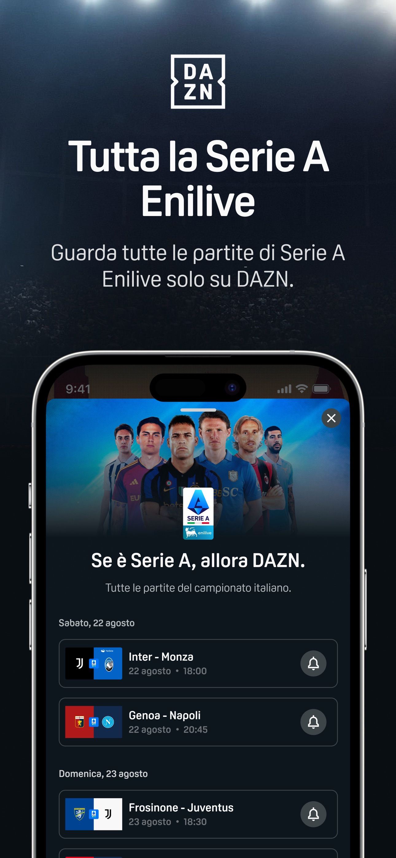 Screenshot 2 of DAZN: Diretta Calcio e Sport