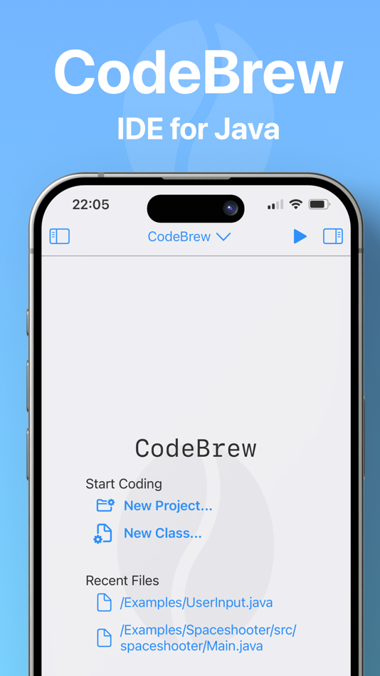#1. CodeBrew - IDE for Java (iOS) Által: Julius Naeumann