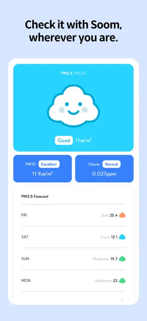 Soom - Ad-free Real-time PM2.5 screenshot 4
