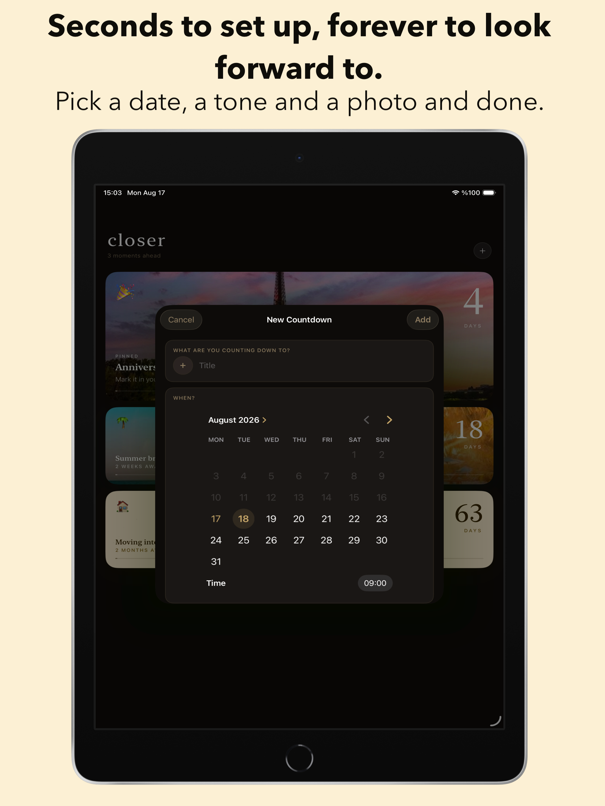 Closer: Countdown Widget screenshot 9