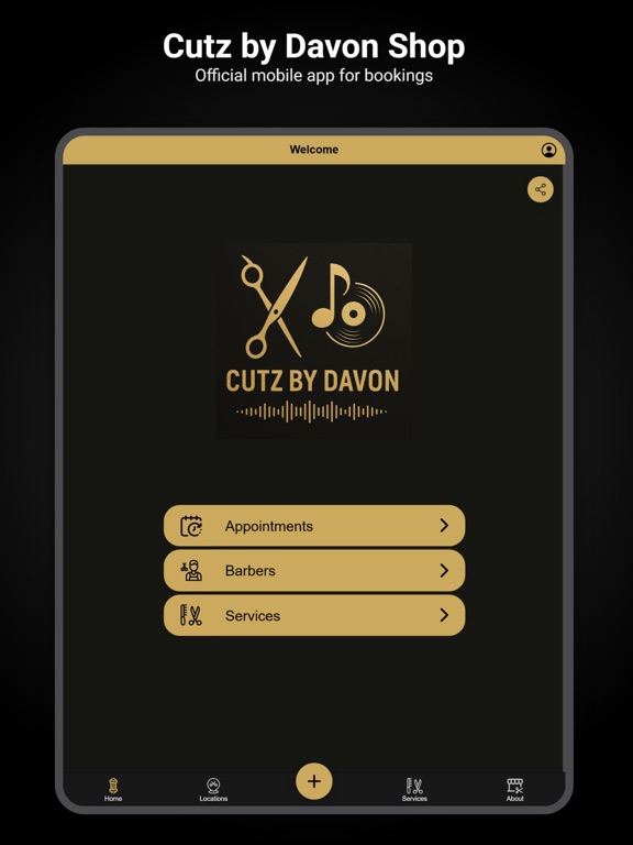 Cutz by Davon Shop iPad screenshot 1 - Business app