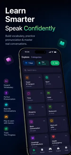 Learn Vocabulary: Smart Vocab screenshot 1