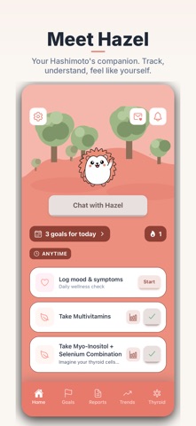 Hazel: Hashimoto's Support iPhone screenshot