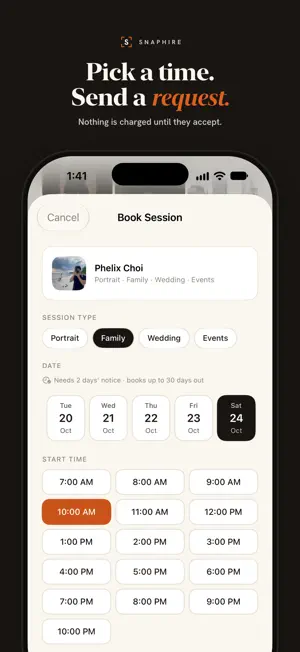 SnapHire: Book Photographers screenshot 3