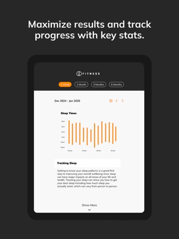 Grow Daily Fitness iPad screenshot