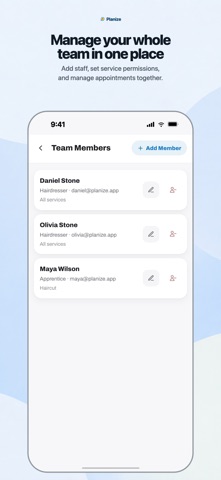 Appointment Calendar: Planize iPhone screenshot