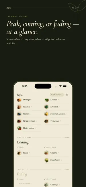 Ripe: Seasonal Produce screenshot 2