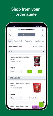 Charlie’s Cart iPhone screenshot