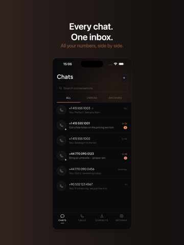 Decibell: Second Phone Number iPad screenshot