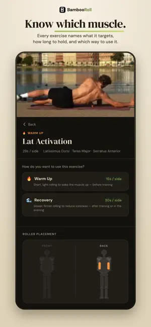 BambooRoll: Foam Roll Recovery screenshot 2