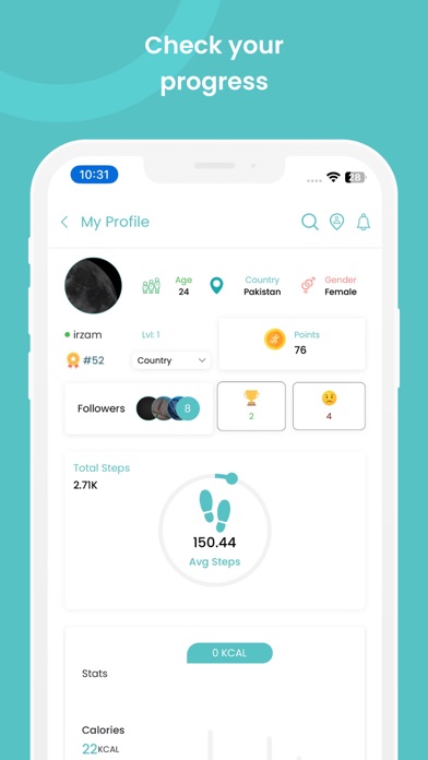 Walking Challenge تحدي المشي Screenshot